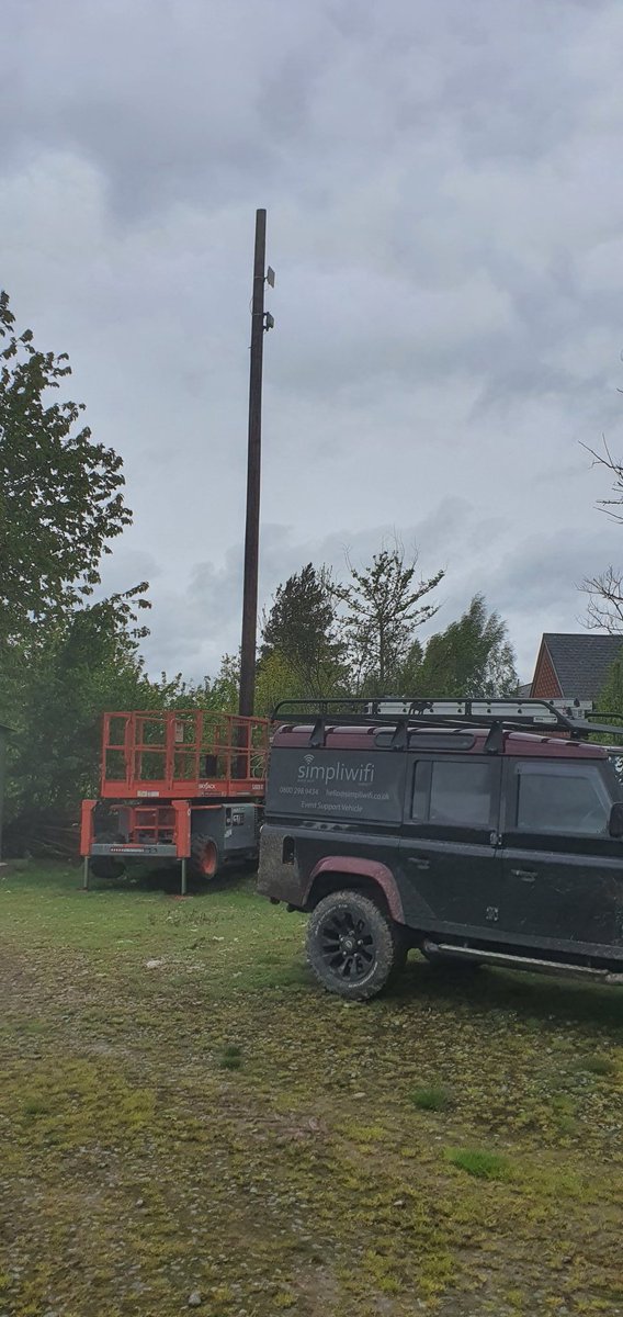 SimpliWiFi's tweet photo. Preparation has started for next week's @hayfestival feels great to get back in a field again ๐ #simpliconnected #hayfestival2021 #eventprofs #WeAreEventWiFi https://t.co/San2xPJVCM