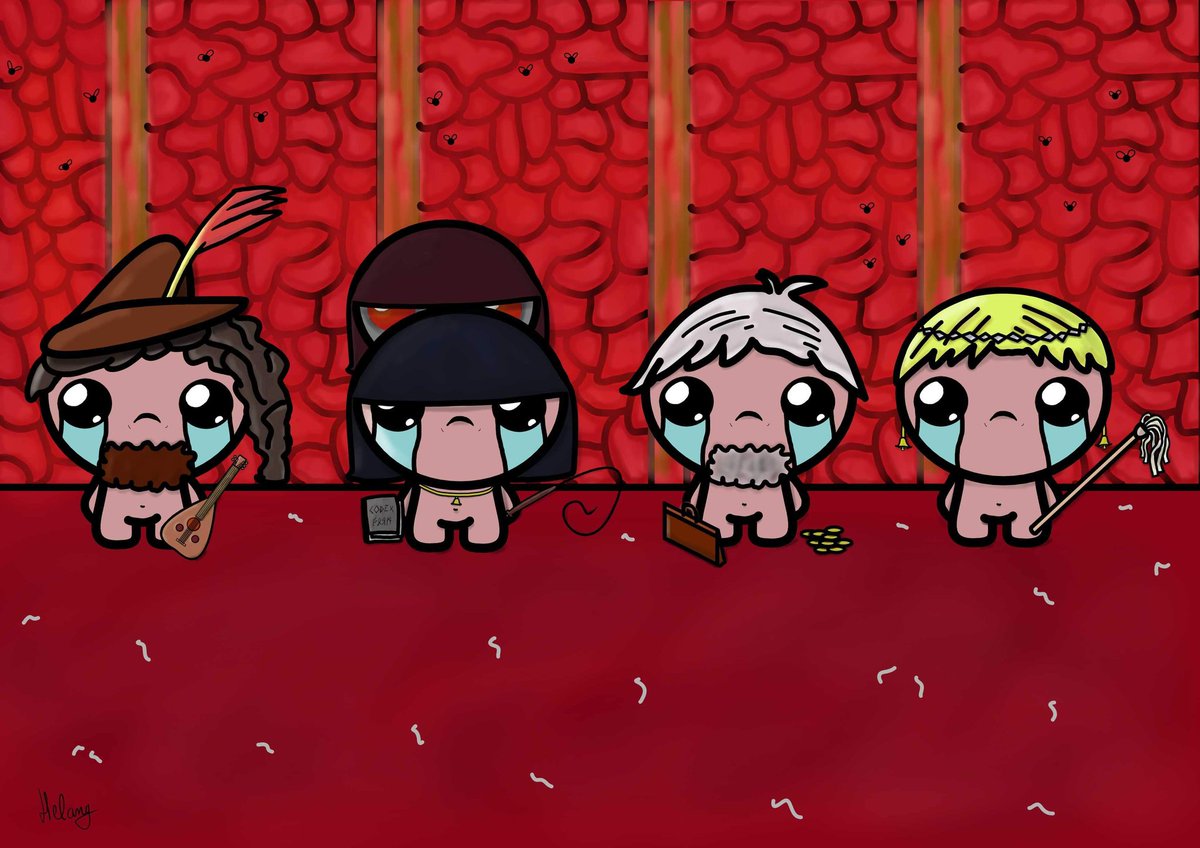 helamy's tweet photo. La fusion improbale d'une fan de #BindingofIsaac et de #GameOfRoles. Prochaine mission ? Tuer Mom ! @Gofroles @edmundmcmillen @FibreTigre @LamHua @mistermv @dazjdm @lydia__am https://t.co/uibzztfnew