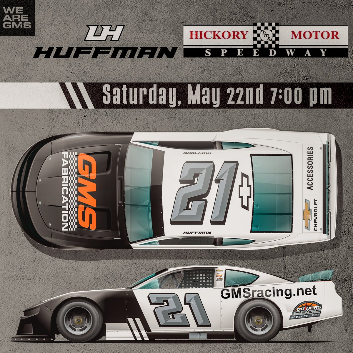 GMSRacingLLC's tweet photo. Can't make it to COTA? 

That's ok, we're racing at @hickoryspeedway too TONIGHT! 

#WeAreGMS https://t.co/QQl4qfjIyp