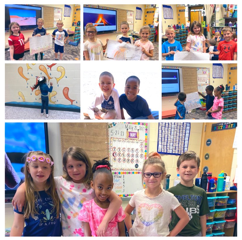 Shelton_Cubs's tweet photo. These Shelton 1st graders are making their last 30 days of school their best 30 days of school by working on projects, enjoying the new artwork, and playing with friends at recess! #best30 https://t.co/V0rp2S44KK