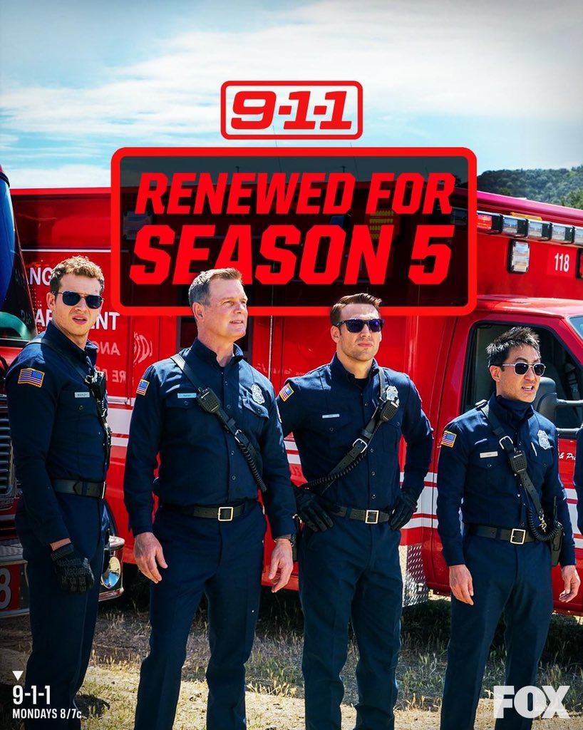 actually_dre's tweet photo. Both of The Hottest Television shows will be back for Season 3 @911LoneStar &amp; @911onFOX for Season 5 

@ActuallyRafa @RonenRubinstein @oliverstarkk https://t.co/CPoSaKSbq5
