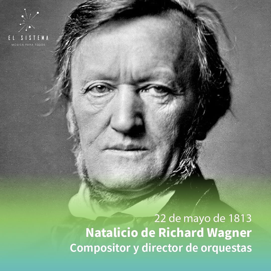 Compositor, director de orquesta, poeta y teórico musical alemán. Aunque Wagner prácticamente sólo compuso para la escena, su influencia en la música es un hecho incuestionable. #Wagner dedicó los últimos años de su vida a concluir la composición de Parsifal.

#Efeméride