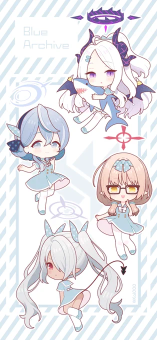 夏🌻セーラー🌊風紀委員会✨
描くのたのしかったな…(*'▽`*)💕

#ブルアカ 