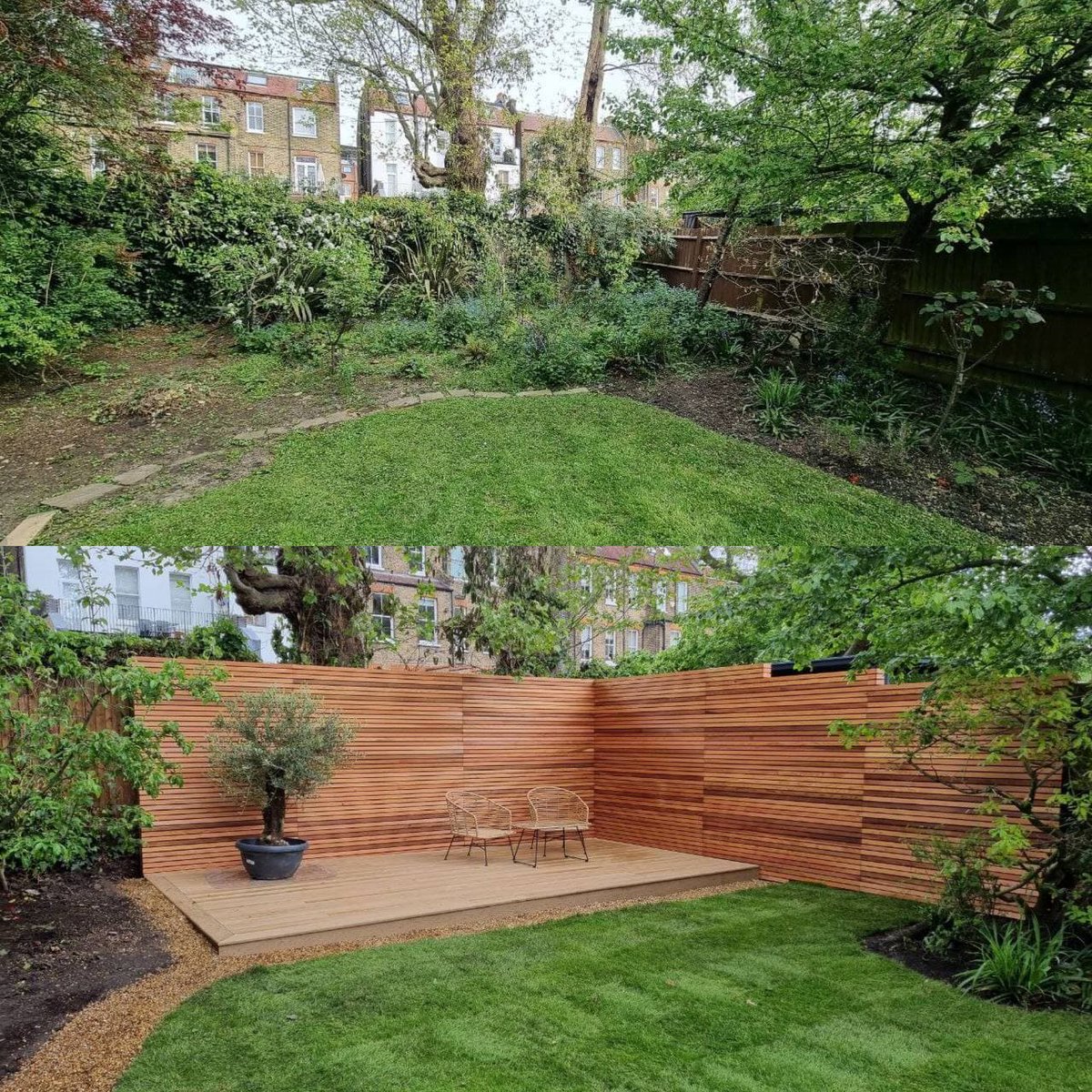 GreenwaysLSS's tweet photo. Hello Twitter, been a while! Just wrapped up phase one of our most recent project in NW6. 

Plenty of more photos to come as our client has big plans for the future! 

Special thanks to @_LONDONSTONE for the @Millboard_UK. Keeping the lads going as always! https://t.co/hFjW6aylIt