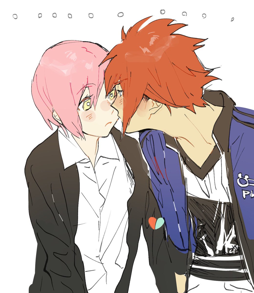 「立花とめっちゃ目が合うキスの日のスズキサ

#ユニヴェール美術部 」|めあのイラスト