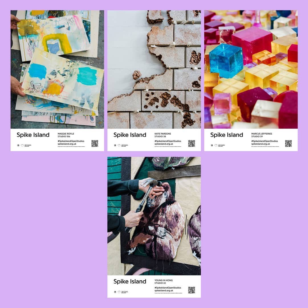 Now up around the city ⚡ Spike Island studio artists’ poster trail brings #OpenStudios to the streets of Bristol this year! 

Use the map to locate the artists' poster trail and share your finds with us using #SpikeIslandOpenStudios 📸

Find out more: bit.ly/3fb8Qce