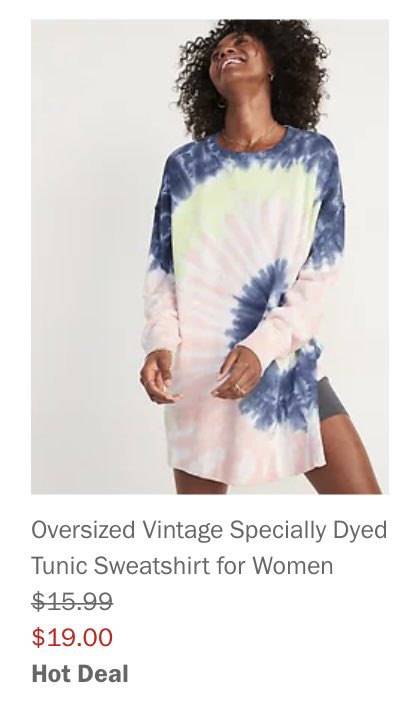 JacieMorrison's tweet photo. @OldNavy Is this a a special kind of Hot Deal? “It’s so good, you’ll pay more!” 😂 https://t.co/RSlEYq7RbK