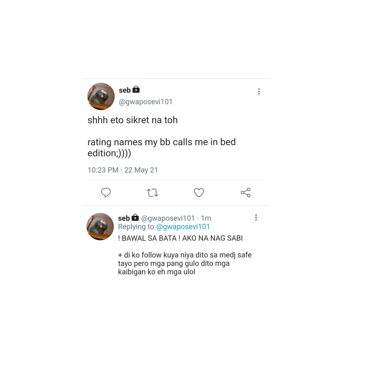 aliaamoraa's tweet image. – Sevi rating the names his wife calls him in....

– Part2 dahil andameng gusto hehe pagbigyan ko na
– BE A RESPONSIBLE READER IT CONTAINS MATURE CONTENT THAT ARE NOT SUITABLE FOR ALL IM WARNING YOU