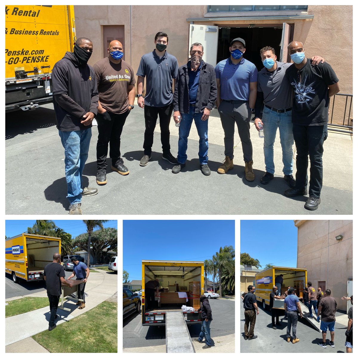 UPSERS are back to helping the community. Laguna crew helping move furniture from a house to Wise Place a shelter for women. Thank you Marcus, Bryce, Jeff, Adolfo, Kyle, &amp; DJ for volunteering your time to help.#ups <a href="/UPS/">UPS</a>_Bryce <a href="/UPSers/">UPSers</a> @UPS <a href="/WISEPlace/">WISEPlace</a>