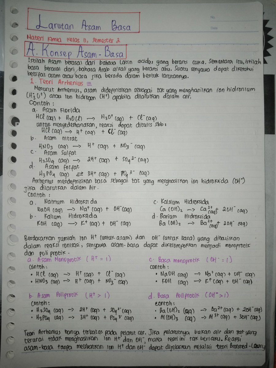 lunarstudy's tweet photo. [Catatan]
Kimia - Larutan Asam Basa🌙����🦋
Kelas 11 - Semester 2

Source : Lks Intan pariwara + urip info. https://t.co/iTfBfmOwi5