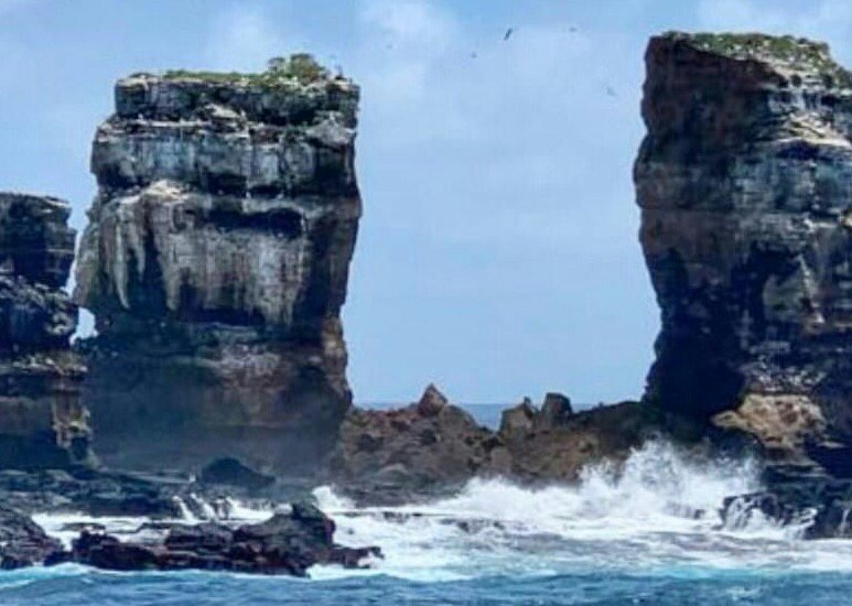 floresimosquera's tweet photo. el #ArcodeDarwin, en el archipiélago de #Galápagos, colapsó parcialmente debido a la erosión natural
#ElParqueNacionalGalápagos recibió las primeras imágenes en las que se observan dos pilares de roca en el mar pero sin el dintel superior #Ecuador
#piedras
#sfm
desde #Uruguay https://t.co/rcueQBsLf6