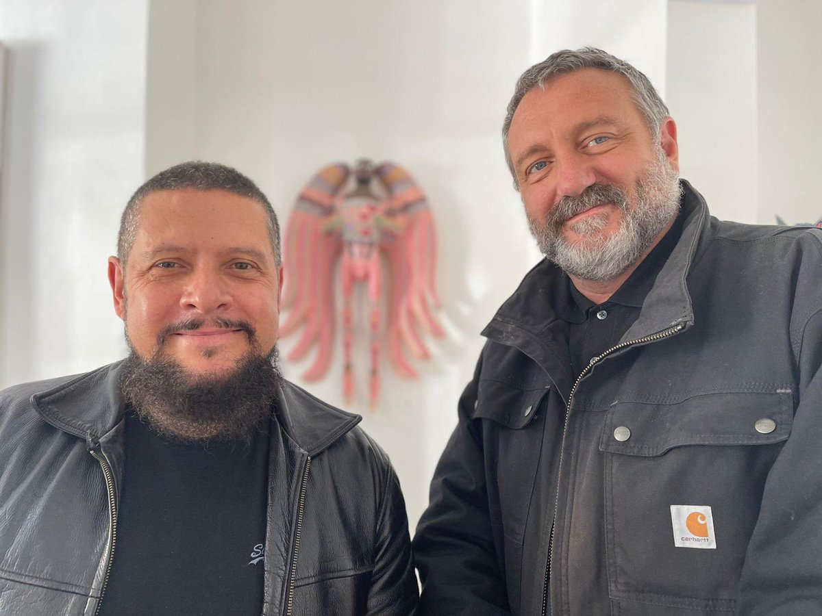 ShaunDellenty's tweet photo. Grateful to @Martinduovision and friends for a much appreciated afternoon of creative conversation and fabulous art at the #queerasfolklore exhibit at #Gallery46 #gallery46whitechapel #duovision_arts #artist #exhibition https://t.co/4cEDAQAvxC