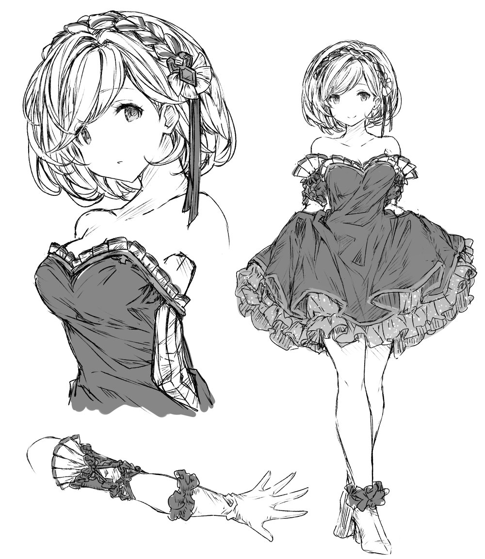 4周年イラストのドレスの自分用資料 