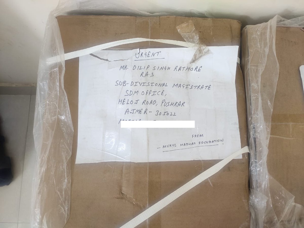ganabhat's tweet photo. Pushkar and Ajmer received life saving 5 Oxygen Concentrators sent from #BAPIOUK
Great work from everyone ๐๐๐
Let us together continue to help those remote places in ๐ฎ๐ณthat needs the most help.
@naomi2009 @BAPIOUK @HCI_London @UKinIndia @UKRajasthani https://t.co/o1iHBD2fAq