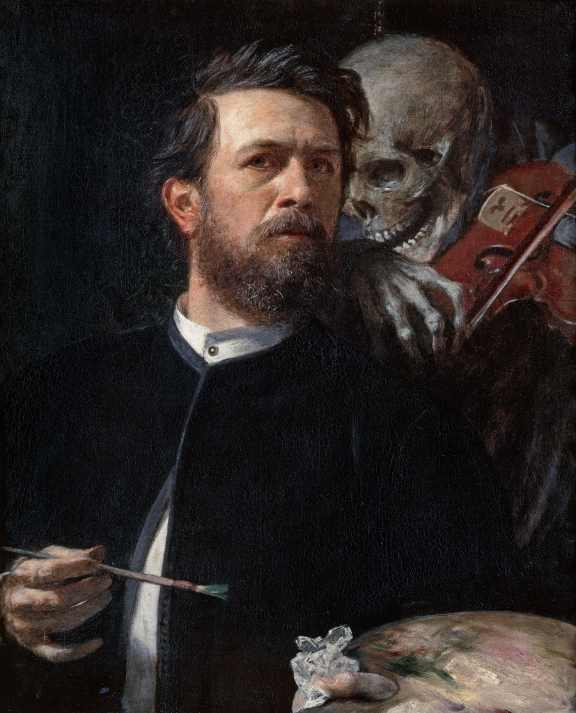 Self-Portrait with Death Playing the Fiddle, 1872, by Arnold Böcklin