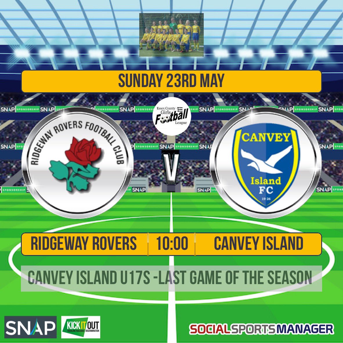 Girls are looking forward to the final game of the season tomorrow 👍⚽️