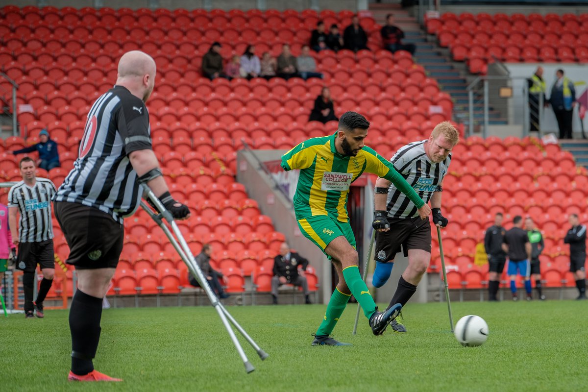 WBAFoundation's tweet photo. A hard fought win for @WBAAmputees against #NewcastleAmputees, today at the Keepmoat Stadium 👏

The final score 2 - 1

@WBA | @BacheGroup | @amputeefootball https://t.co/csSMxUHGpO