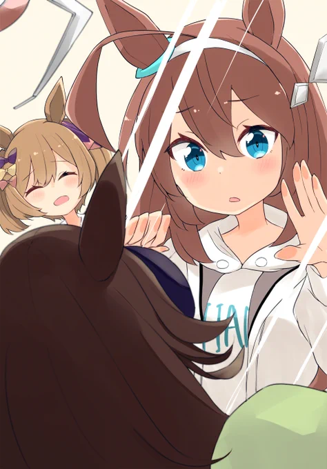 ライスシャワーのぬいぐるみが欲しいミホノブルボン
#ウマ娘 