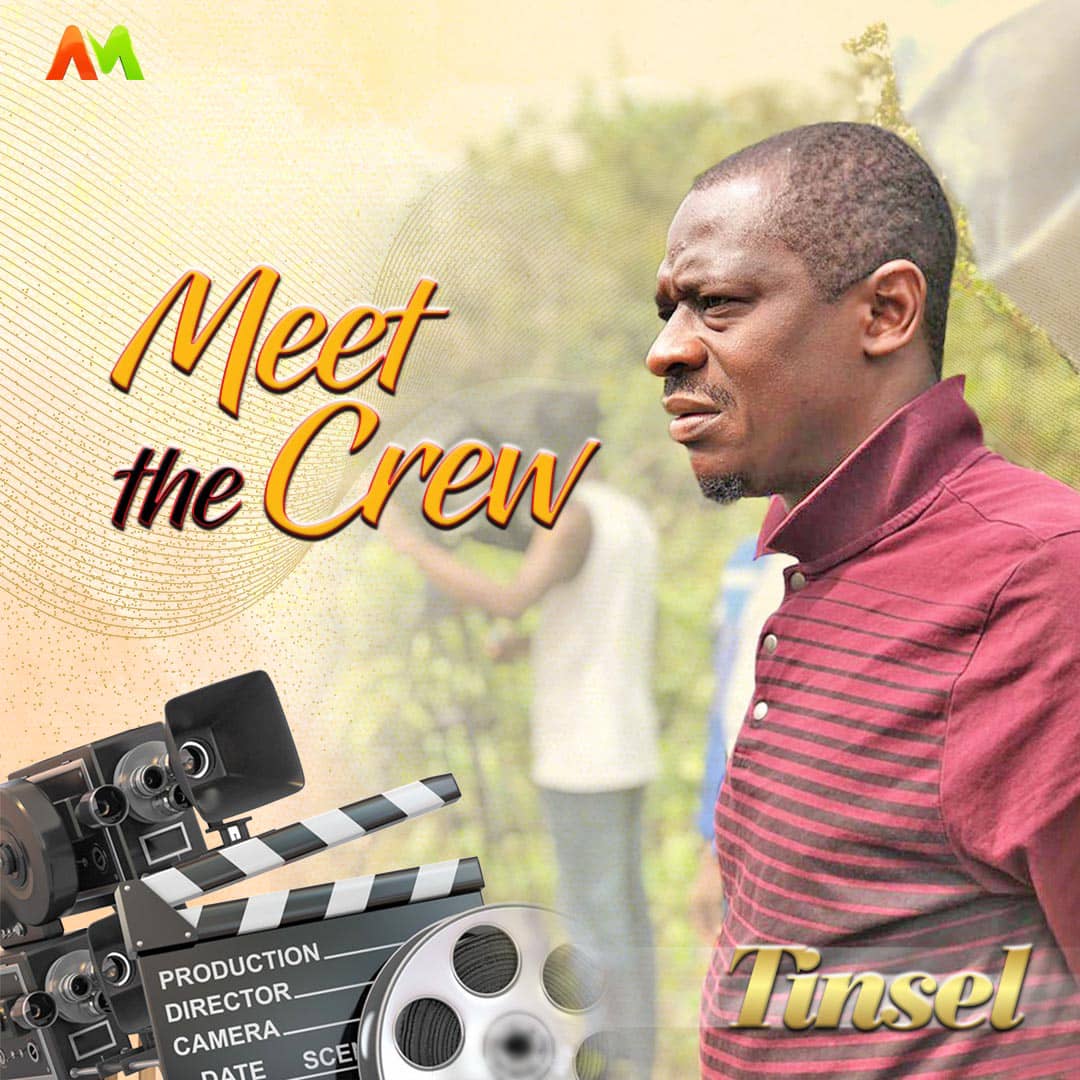 AMtinsel's tweet photo. Name: George Sunom Kura @sunom007 
Designation: Technical Director 
Favorite Food: Yoghurt and anything 😋
Hobbies: Watching movies and Gaming
Favorite character on Tinsel : Sheila Gardia 

"The way @IretiolaDoyle interprets the role is breathtaking" https://t.co/Kg1zo5PqjJ