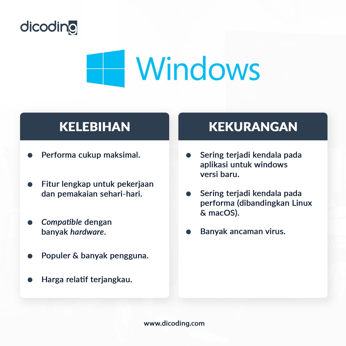 dicoding's tweet photo. Pagi developer, bentar mimin mau absen dulu, kalian tim sistem operasi mana nih?
#TimWindows
#TimLinux
#TimMacOS
Daripada ribut kita diskusi yuk!
Dari 3 sistem operasi ini dan penjelasan di bawahnya kamu pilih yang mana? https://t.co/LUdbGsmBWj