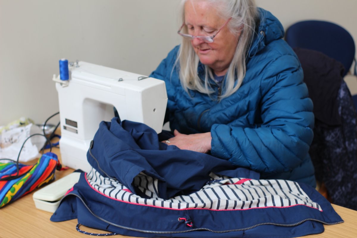 Elaine did so many sewing repairs! She should sew on a medal somewhere.