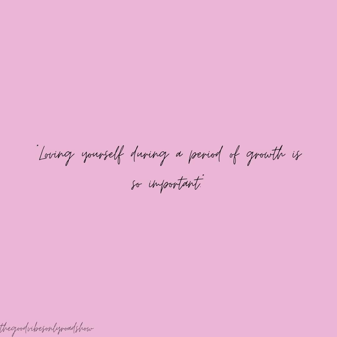 🌸🌸🌸Good Vibes Only🌸🌸🌸

"Loving yourself during a period of growth is so important."
.
.
.
.
.
#thegoodvibesonlyroadshow #goodvibesonly #vibes #author #wednesday #life #livelife #loveyourself #peace #love #happiness #quotes #growth