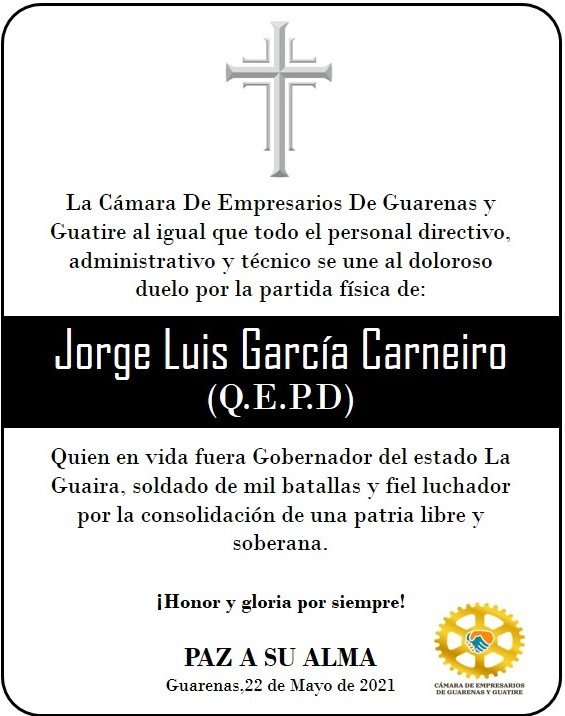 Psuv_Plaza's tweet photo. ✝️ #OBITUARIO || General Jorge Luis García Carneiro que triste ha sido tu partida,  serás recordado como un gran luchador de la Revolución, hombre leal incansable @luiscarPSUV @HectoRodriguez @NicolasMaduro @delcyrodriguezv #PorUnaVenezuelaMásProductiva #QuítaleLaCoronaAlVirus https://t.co/OIjZxBavph