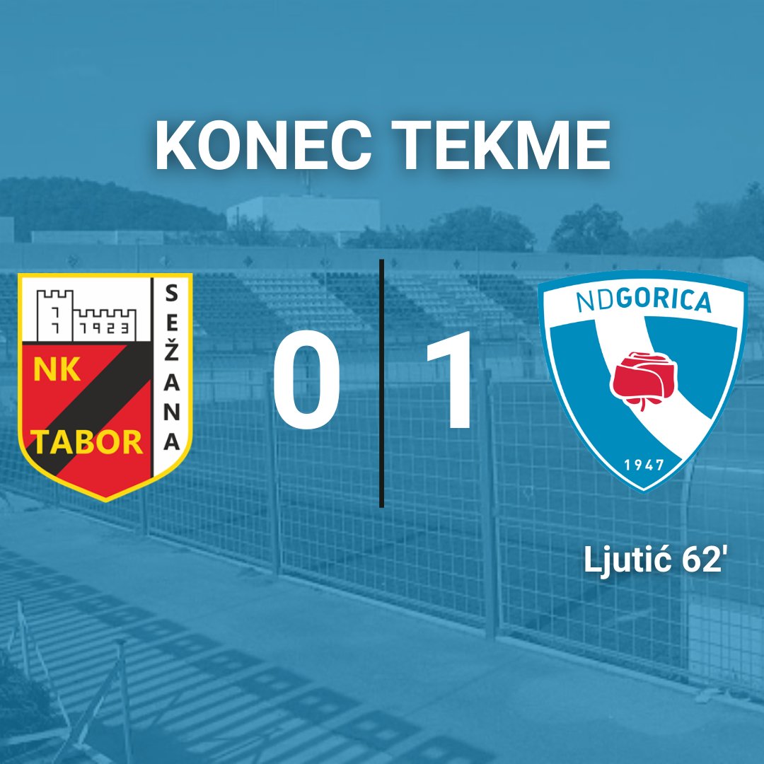Z zadetkom Ljutića do zmage v zadnjem krogu sezone. ⚽️⌛

#NašeMestoNašPonos 
#GoričaniSmoMi