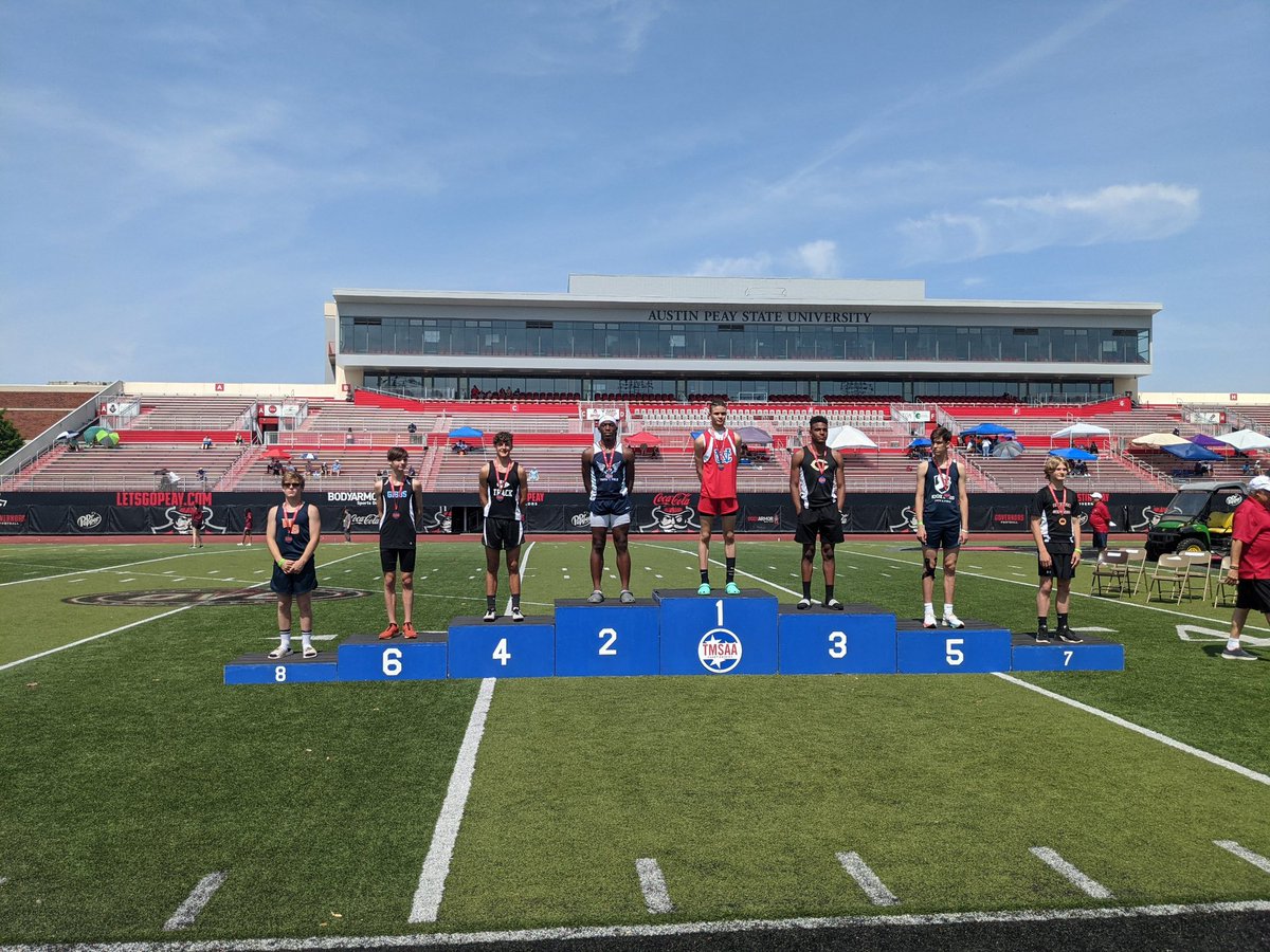 State competition is underway at Austin Peay! Brooklen Davis places 2nd in high jump!