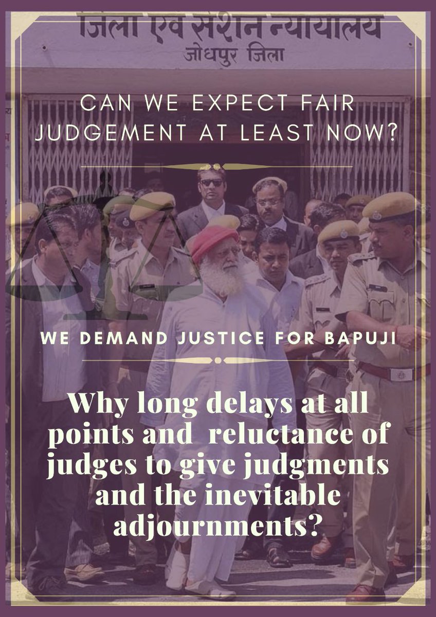 JigneshHShirke1's tweet photo. @Ketann7 @KenRoth @Reaproy @SREnvironment @UNHumanRights @ICJ_Asia @OHCHRAsia @UN4Ageing @UN_SPExperts @UN_HRC @UN_JWFOWLER Sant Shri Asharamji Bapu has all evidences in his favour, still he is behind bars for 8 years. He is innocent and has serious health issues and is now corona positive.

We demand Justice For Bapuji i.e.
Bail For Sant Shri Asharamji Bapu. https://t.co/7eLhSrp02w