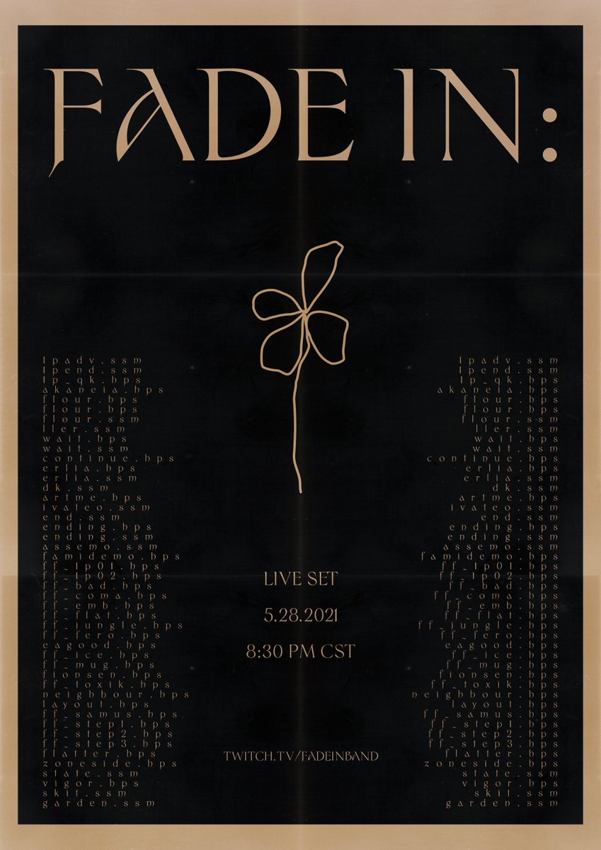 FADEIN_band's tweet photo. Live Set 5.28.2021 https://t.co/KvHfbmxZPJ https://t.co/h8qFMejyvT
