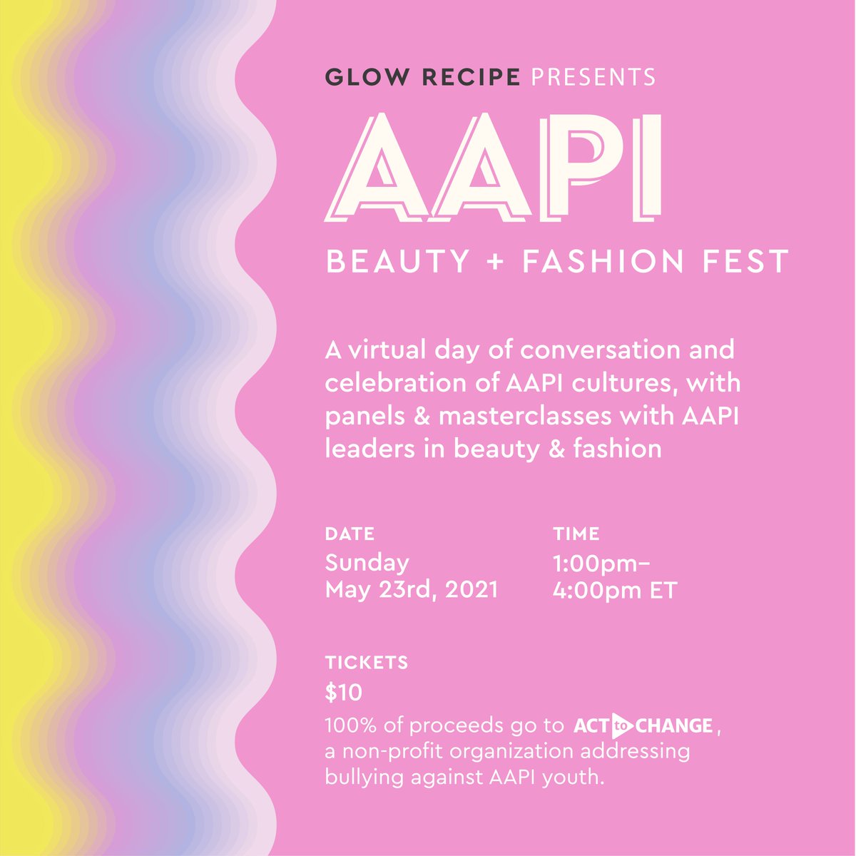 Love all things beauty and fashion? 🥻💄👕👛👖👘👜

Join us tomorrow as we celebrate #AAPI cultures with some icons of the beauty &amp; fashion industries.

acttochange.org/beauty-fashion…