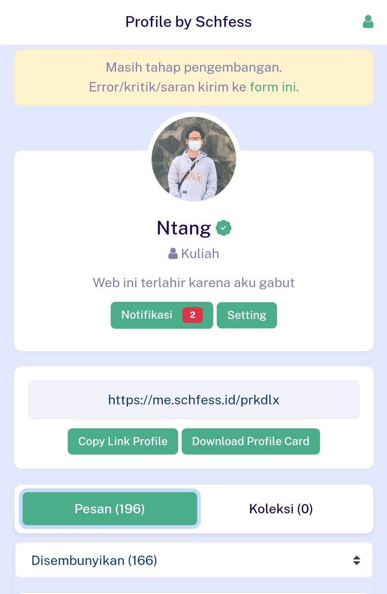 prkdlx's tweet photo. Fitur Notifikasi Profile

Skrg kamu bakal nerima notif setiap ada pesan baru atau ketika pesan kamu dpt balesan. Meskipun pesan ga ditampilkan, sender tetap dapat melihat respon dari org yg dikirimi pesan (pict 3).

Wdyt? Is it helpful? Drop ur comments below &amp; check ur profile! https://t.co/Obhdyas1EN
