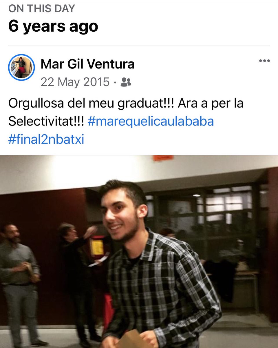 cosesdeCalaMar's tweet photo. I amb aquests 6 anys ha fet la carrera de Física i a 15 dies d’acabar el màster! #amordemare #orgullosa #tincunsgransfills #benparit https://t.co/O4Zv8bYyh0