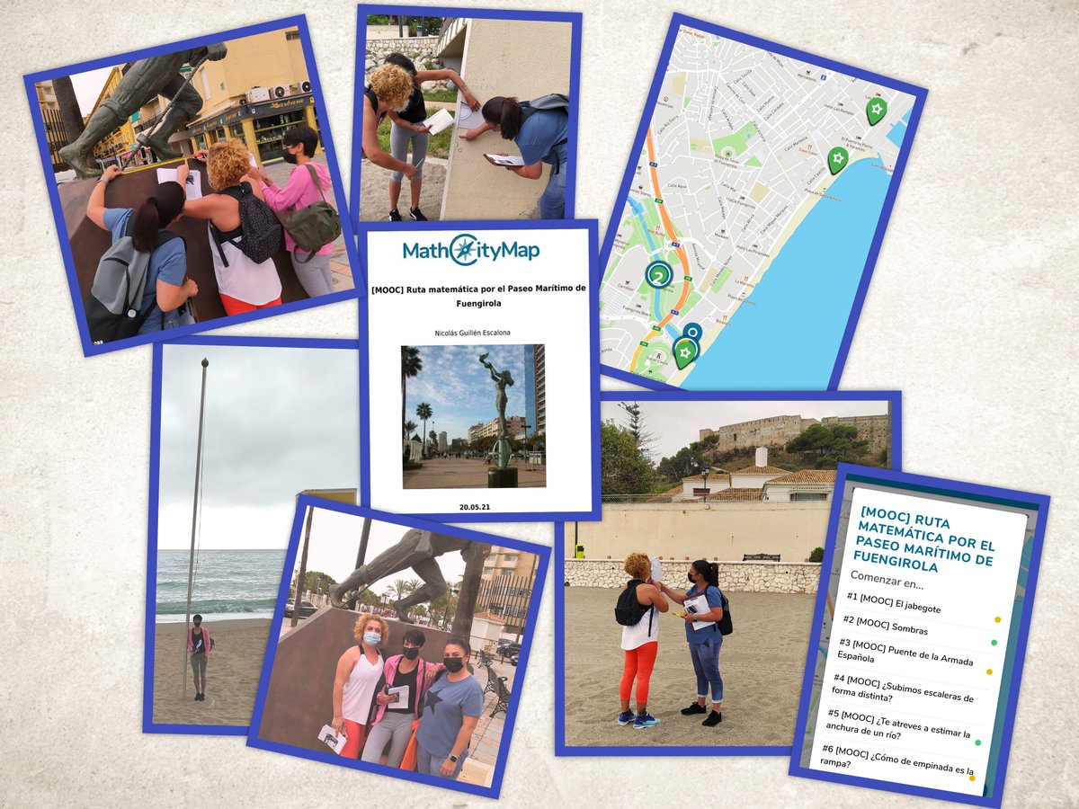 nicoguillen's tweet image. Interesante ruta matemática por el Paseo Marítimo de Fuengirola usando MCM: alta motivación e interés, aprendizaje realmente significativo #mathcitymap @mathcitymap @IESFuengirolaN1 @fuengirola