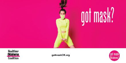 gotmaskOK's tweet photo. If you’re not fully vaccinated yet, it’s still recommended to keep masking up! Keep it up, everyone! We got this! #GotMaskOK https://t.co/ryfxEPs6Ua