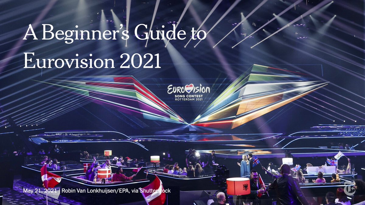 nytimes's tweet photo. With its unique traditions, occasionally baffling performances and complicated voting system, the Eurovision Song Contest can confuse the uninitiated.

This year’s final is today. Here's what to know. https://t.co/ClgkbneNLI https://t.co/HSSlajyfSg