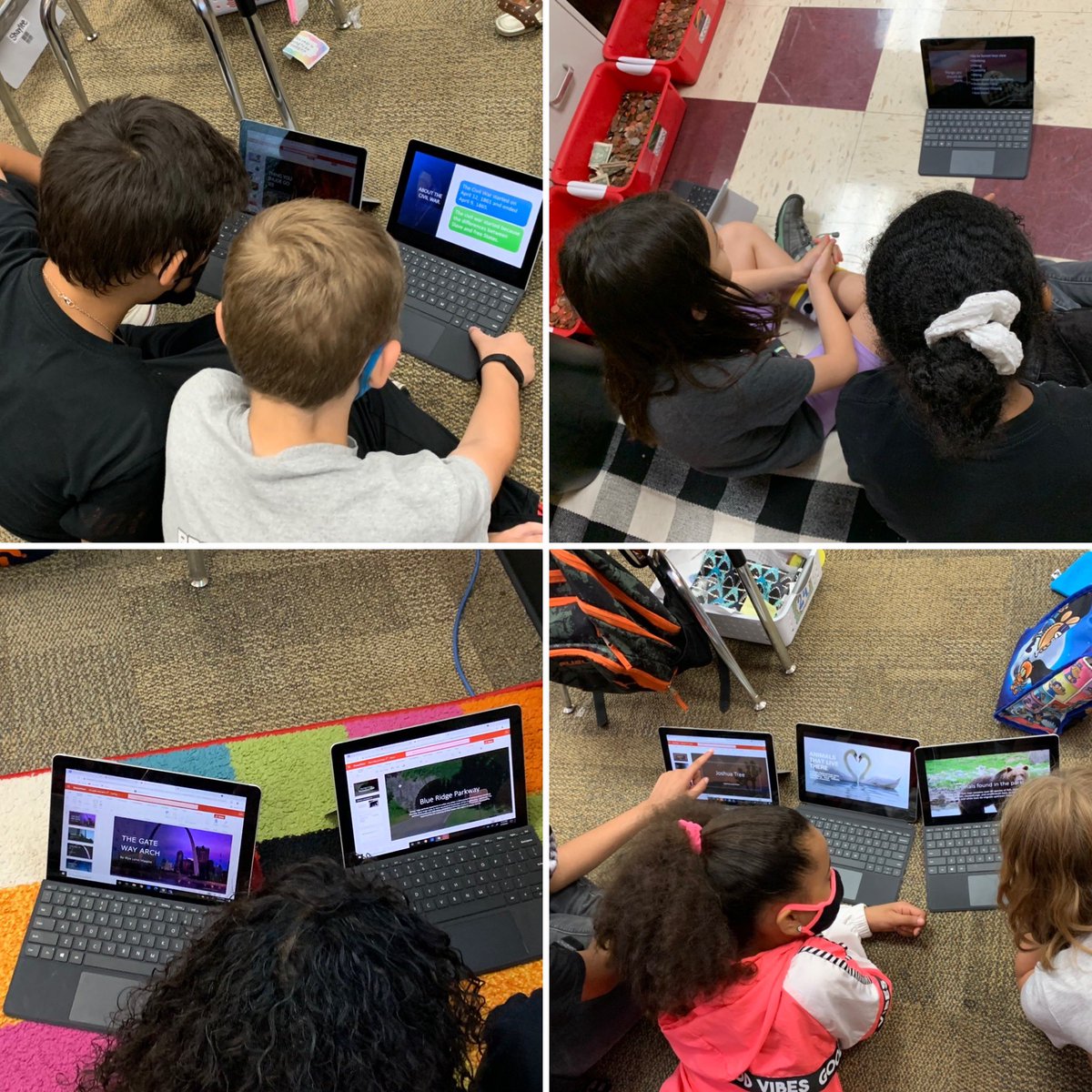 BSSDSPE's tweet photo. Mrs.Smith & Mrs.Richesonโs 3rd graders researched national parks and presented to their classmates this week. #PumaPride #SPERocks https://t.co/BmAokIPgyC