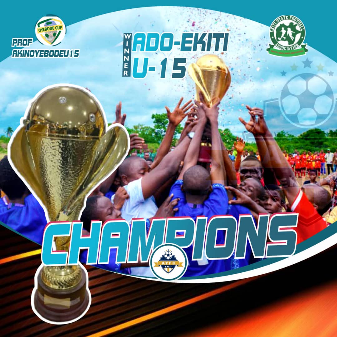 The blue moon rose above the mountainous hills. Just like a dream in their hearts, the boys from Ado are champions of the maiden Edition of the #ProfAkinOyebodeU15