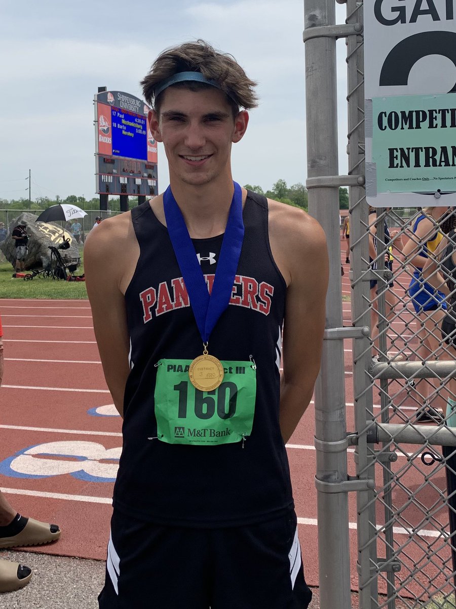 SVAthletics's tweet photo. Congratulations to Luke Seymour!   PIAA District III Champion in the 1600m Run with a time of 4:21.52! https://t.co/VlqIFZwAyQ