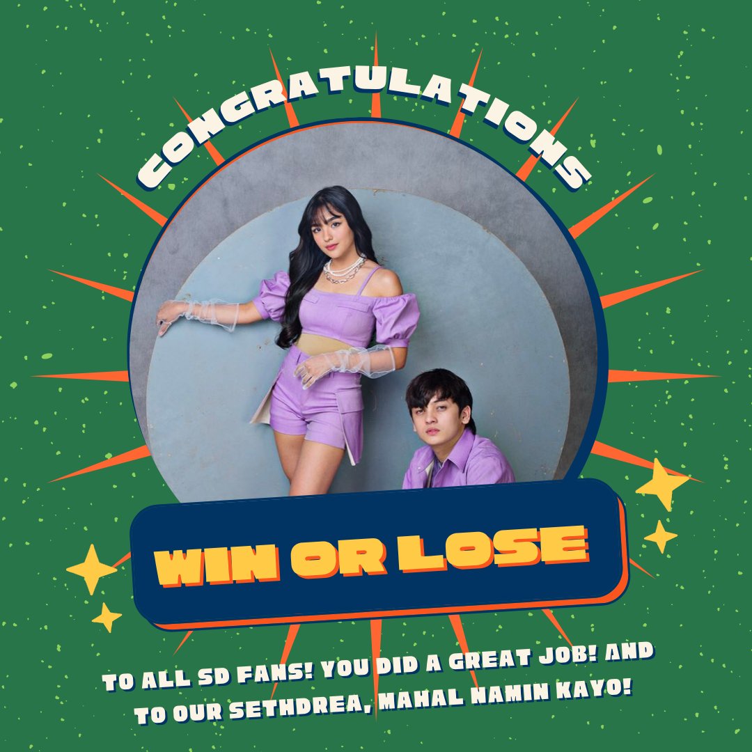 ALIddictionOFC's tweet photo. Just wanna Congratulate each and everyone of us. Still, we all did a great job Guys! It's so much appreciated by our Beloved SethDrea.

Winner padin sila sa puso nating mga ALIens! Alright?! 💚 

#SethDrea https://t.co/UnIPN6FLbs