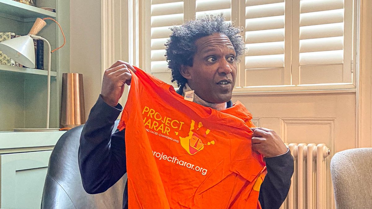 So excited that <a href="/lemnsissay/">lemn sissay OBE FRSL</a> took time out from <a href="/brightfest/">Brighton Festival</a> to come and see the Project Harar team including our Patron <a href="/AnwenHurt/">anwen hurt</a> today at @Projects_btn