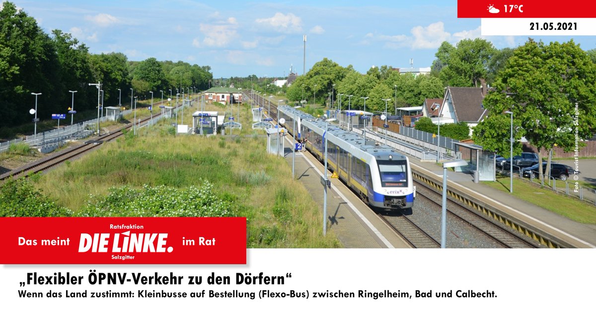 Zum Fahrplanwechsel soll eine neue Flexo-Buslinie zwischen Ringelheim und Calbrcht entstehen. Umsteigefrei von Ringelheim zur Hochschule Calbrecht. Es sollen auch in Salzgitter-Bad weitere Haltestellen hinzukommen.