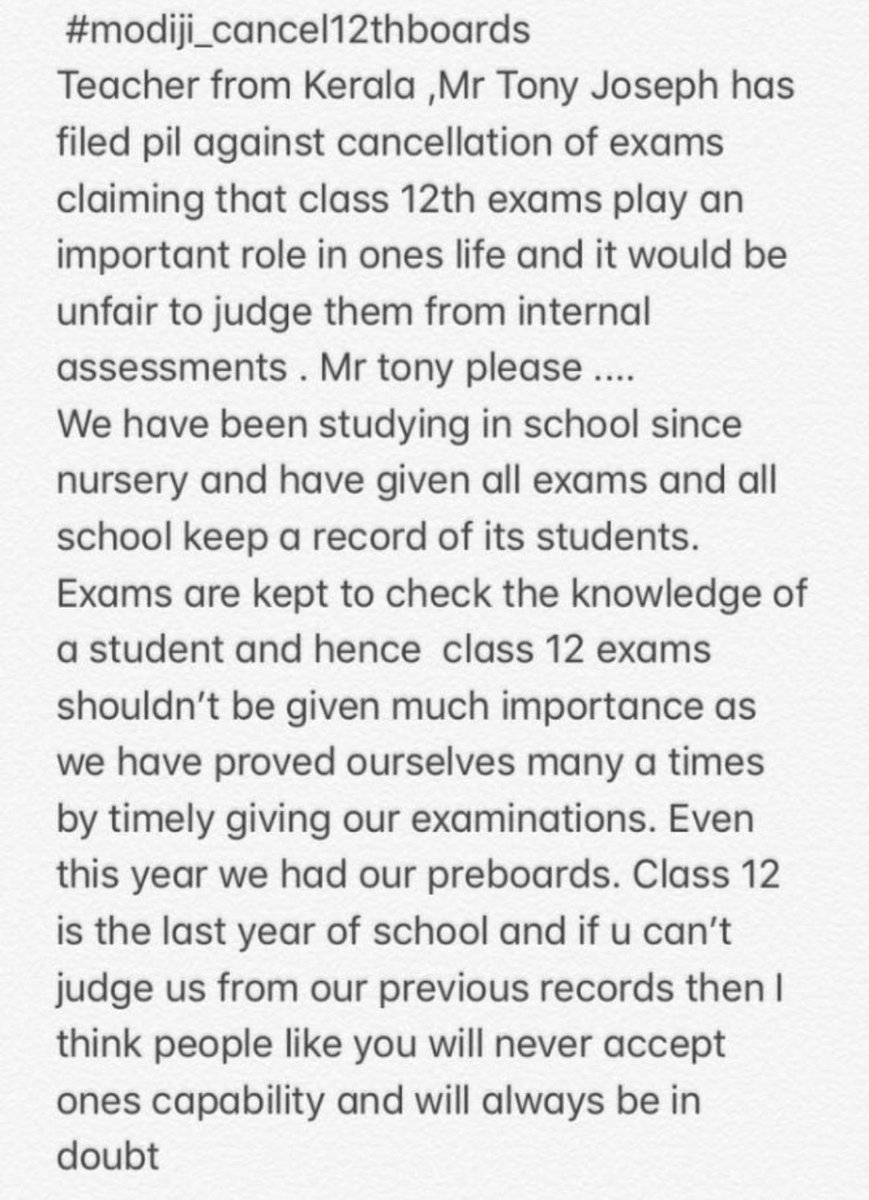 MohitSi26369556's tweet photo. #cancel12thboardexams2021
 #save our life and future 
Please cancel 12th board exam. https://t.co/TH5hFoxJTL