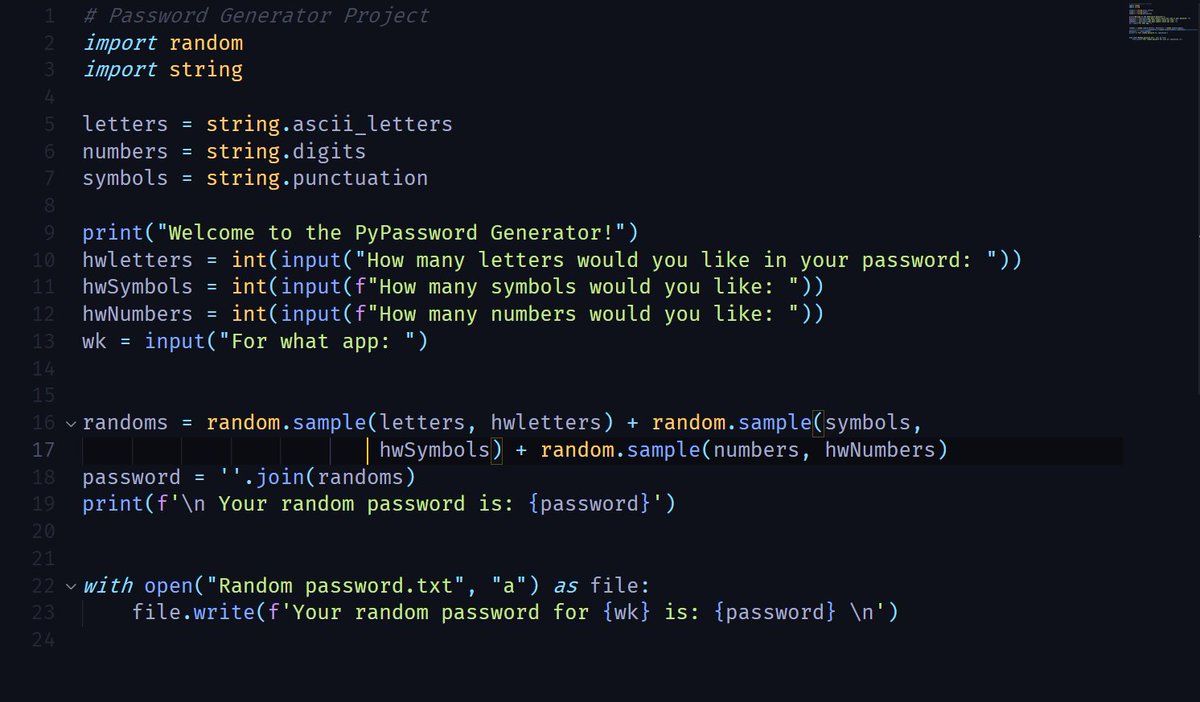 ItsRoshan05's tweet photo. Gabut Simple Project

Password Generator and save it on a file
#pythonprogramming #pythonlearning #programming https://t.co/OhZ3Kxq1Ax