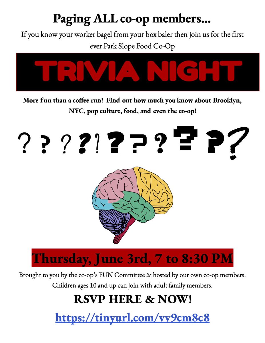 FoodCoopFun's tweet image. Join us at trivia night virtually! Should be a lot of fun. The link is in the bio and you can register now. psfcfun@gm.com @goodFood1 @foodcoop