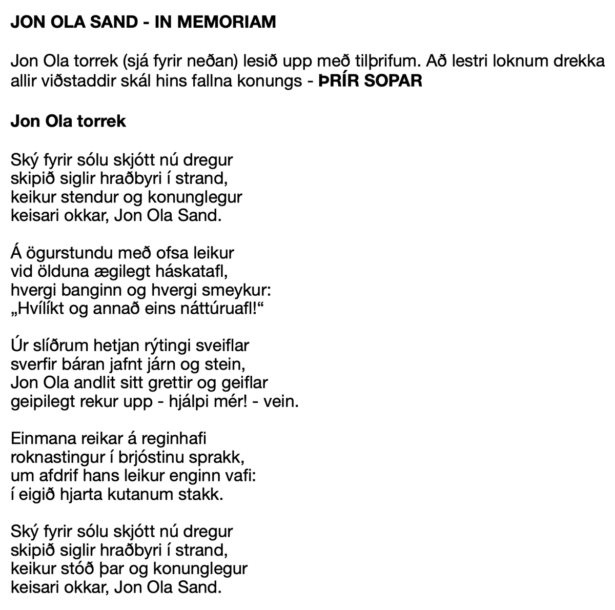 Eurovisiondrykkjuleikur fyrir lengra komna :* frá undirritaðri