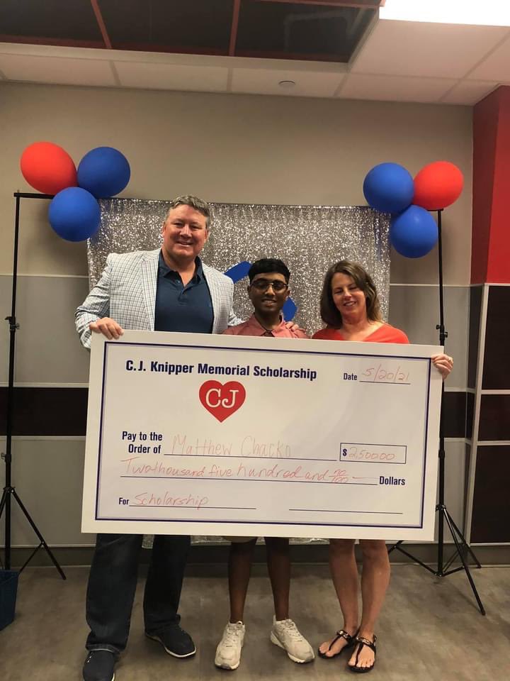 Grapevine_DECA's tweet photo. Congratulations to our ‘21 CJ Knipper Memorial Scholarship recipients, Rachel Connolly, Mathew Chacko &amp; Teodora Kisvoya! Combined these students received $7,500 in CJ’s honor &amp;memory! Each year,outstanding GHS DECA members have the opportunity to earn this scholarship! #gcisdcte https://t.co/a7FdDWe8uK