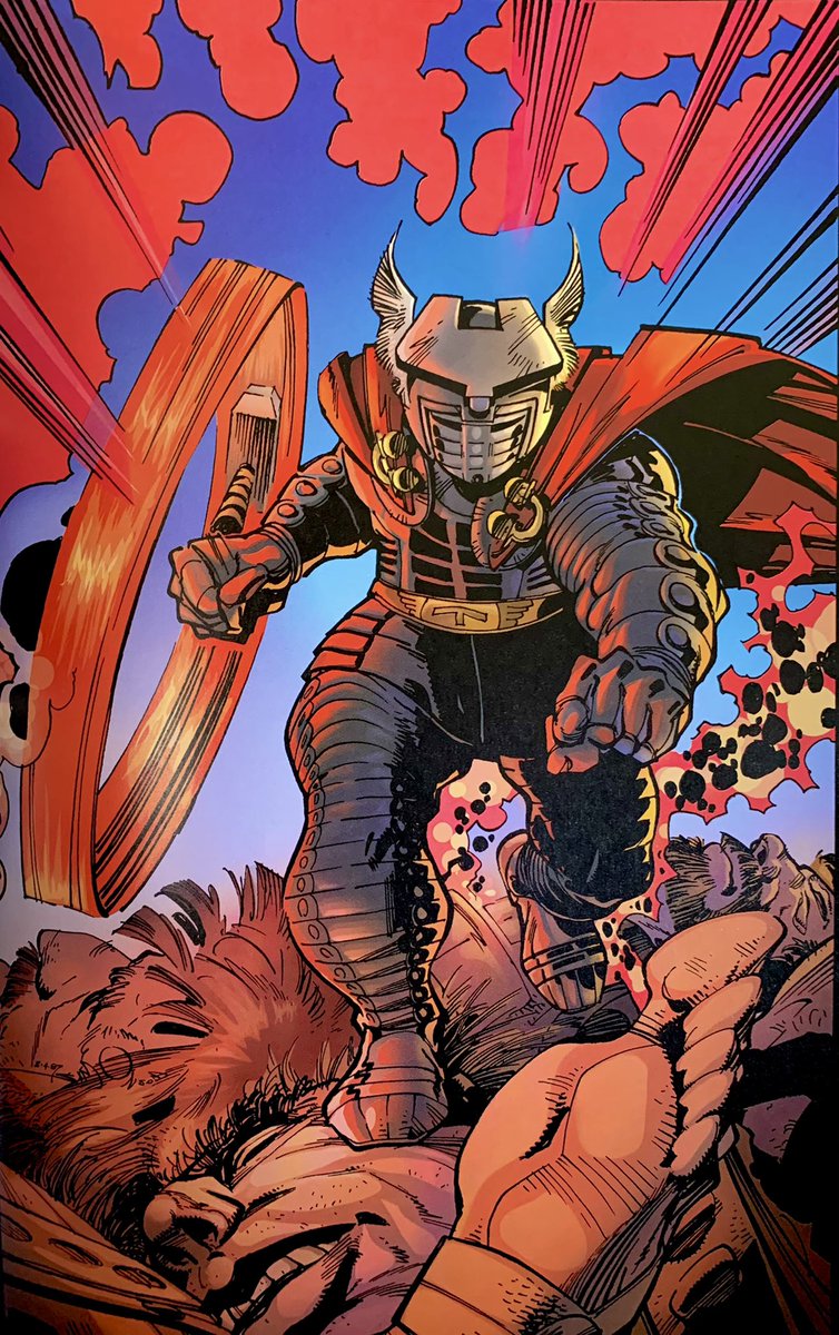dano_cosmic's tweet photo. Love this cover. Print cover vs. remastered colored cover (#SteveOliff/#Olyoptics) in the #omnibus.
✨
#MightyThor #381 (Vol. 1, 1987)
✨
Cover by #WaltSimonson
✨
#Thor #Destroyer #Marvel #MarvelComics #MarvelCosmic https://t.co/523OAOsriU