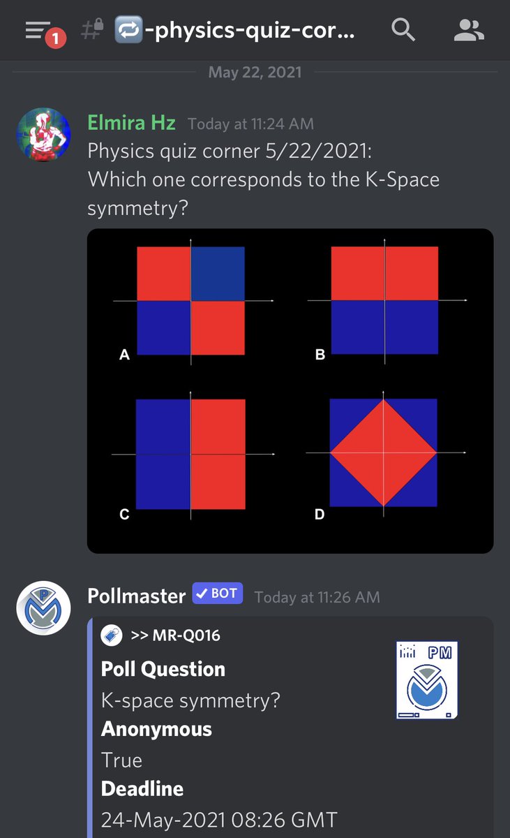 elmitte's tweet photo. Hey @Raddiscord-ers:

Don’t forget to cast your vote for this #Geometry.... I mean #MRphysics question today!

#K-space 📐 https://t.co/ALVJyCfESu